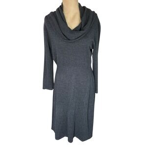 Neiman Marcus Women's Dark Gray Sweater Dress Size Medium